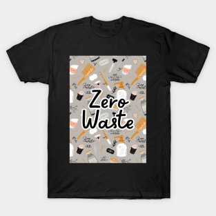 Zero Waste Earth Day in Gray T-Shirt